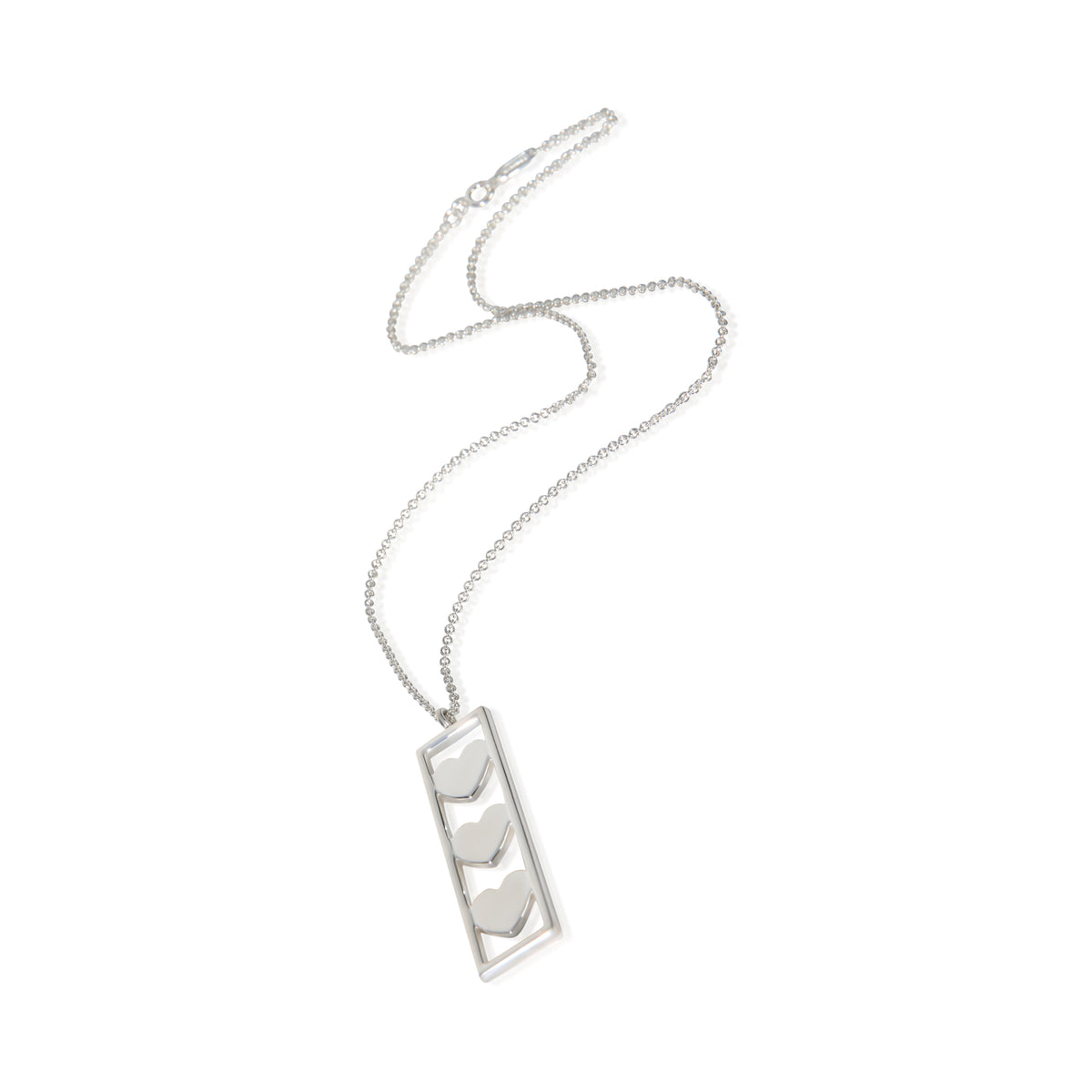 Tiffany & Co. Sterling Silver  Vintage 3 Heart Pendant 3