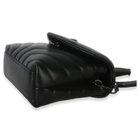 Saint Laurent Black Monochrome Calfskin Y Quilted Toy Loulou Crossbody Handbag 7