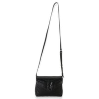 Saint Laurent Black Monochrome Calfskin Y Quilted Toy Loulou Crossbody Handbag 8