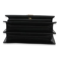 Saint Laurent Black Patent Monogram Small Sunset Bag Handbag 5