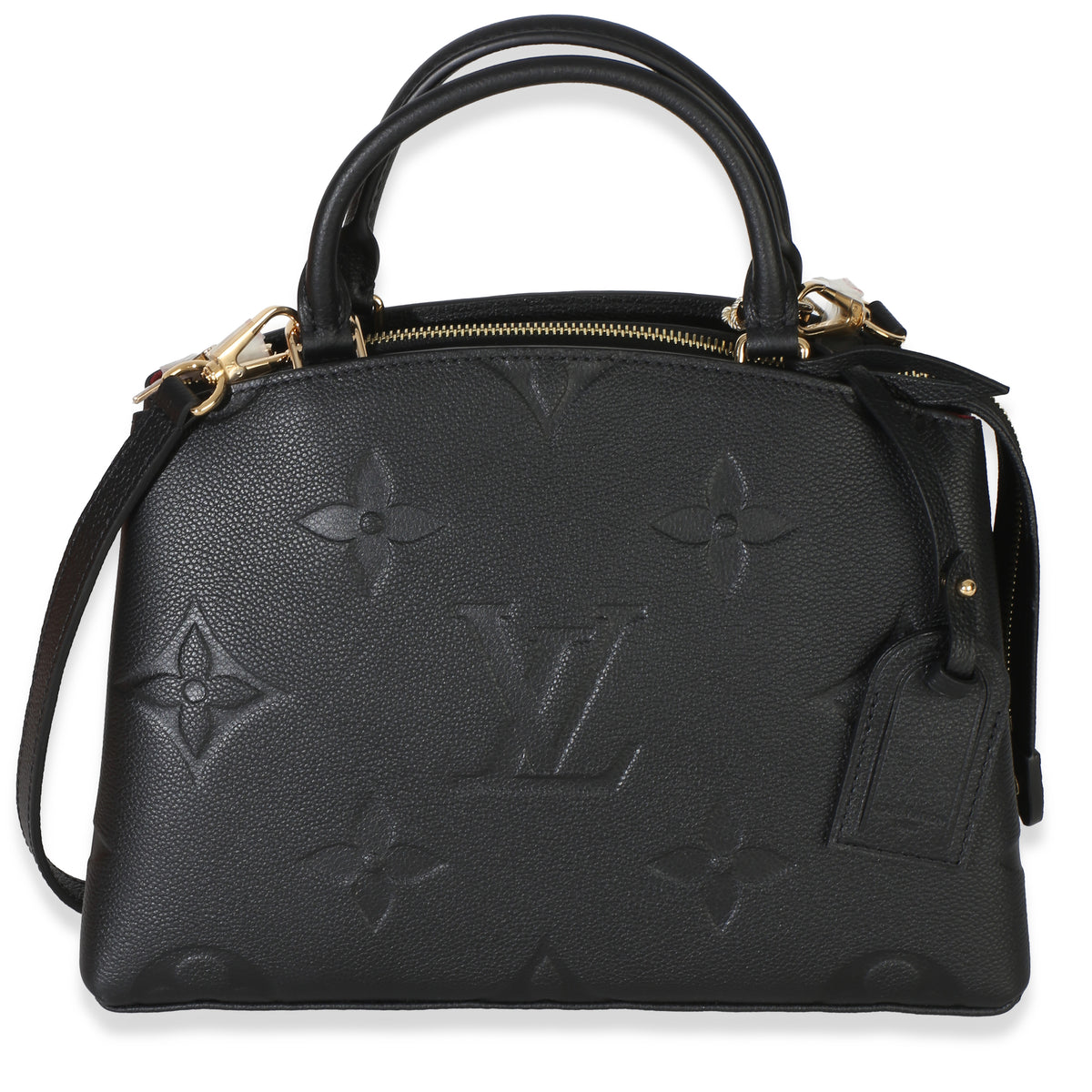 Louis Vuitton Black Monogram Giant Empreinte Petit Palais Handbag id
