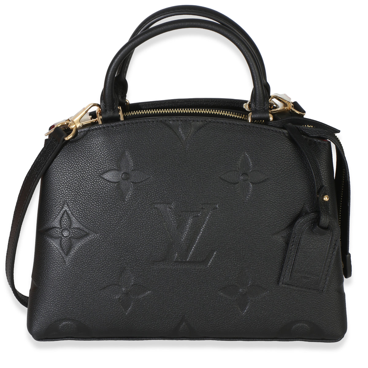 Louis Vuitton Black Monogram Giant Empreinte Petit Palais Handbag fv