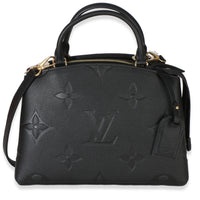 Louis Vuitton Black Monogram Giant Empreinte Petit Palais Handbag fv