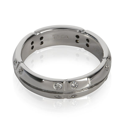 Tiffany & Co. White Gold Diamond Streamerica Band fv