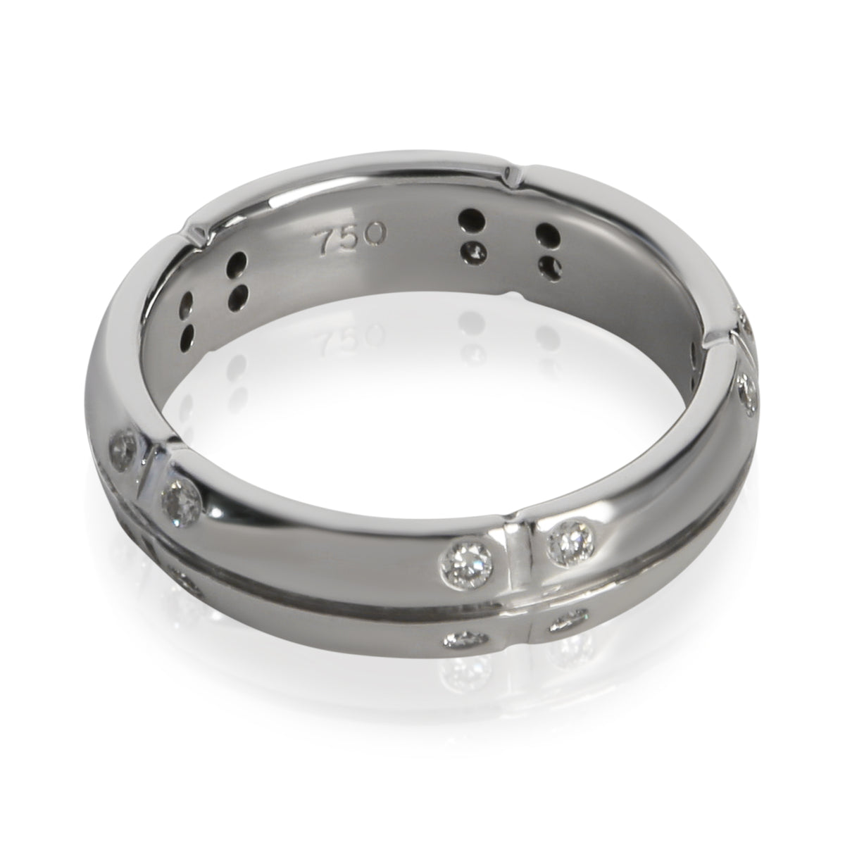 Tiffany & Co. White Gold Diamond Streamerica Band 3