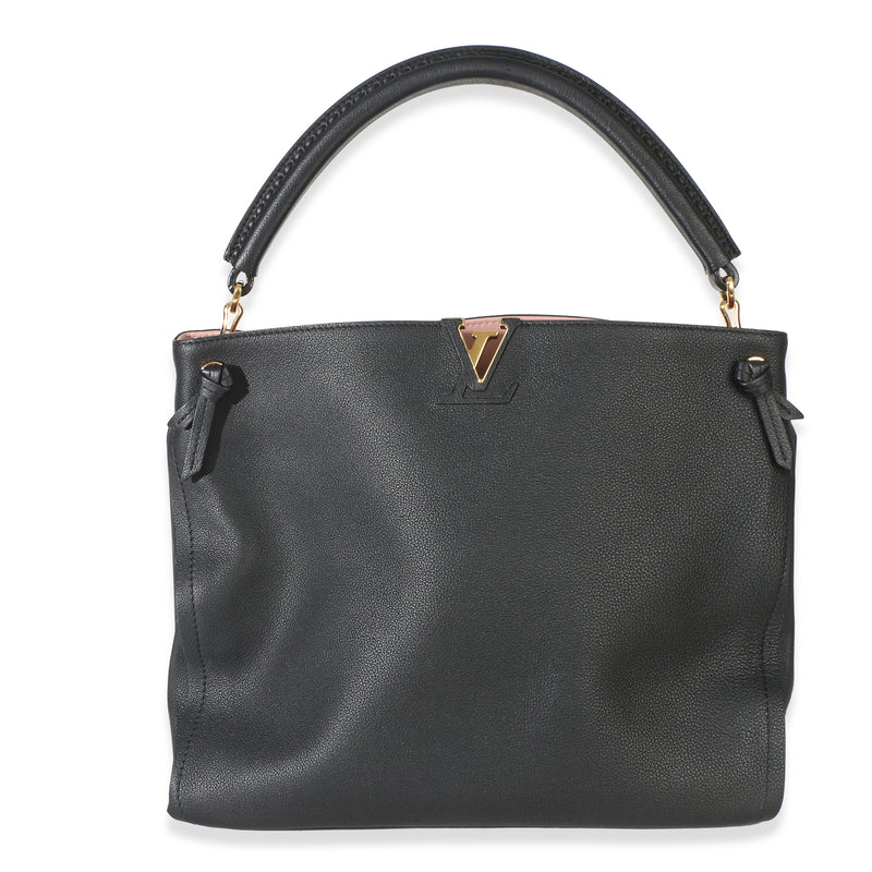 Louis Vuitton Black Taurillon Tournon Hobo Handbag id