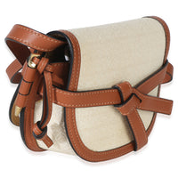 Loewe Beige Calfskin Jacquard Anagram Mini Dual Gate Bag Handbag 3