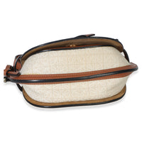 Loewe Beige Calfskin Jacquard Anagram Mini Dual Gate Bag Handbag 5