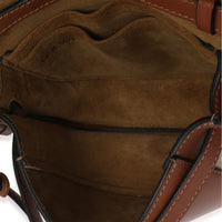 Loewe Beige Calfskin Jacquard Anagram Mini Dual Gate Bag Handbag 9