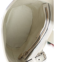 Gucci White Tritone Calfskin Ophidia Web Mini Bucket Bag Handbag 9