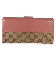 Gucci Pink GG Supreme Canvas Heart Continental Wallet Wallet 4