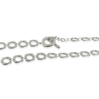 Tiffany & Co. Sterling Silver  Square Cushion Link Toggle Necklace 2