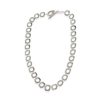 Tiffany & Co. Sterling Silver  Square Cushion Link Toggle Necklace 3
