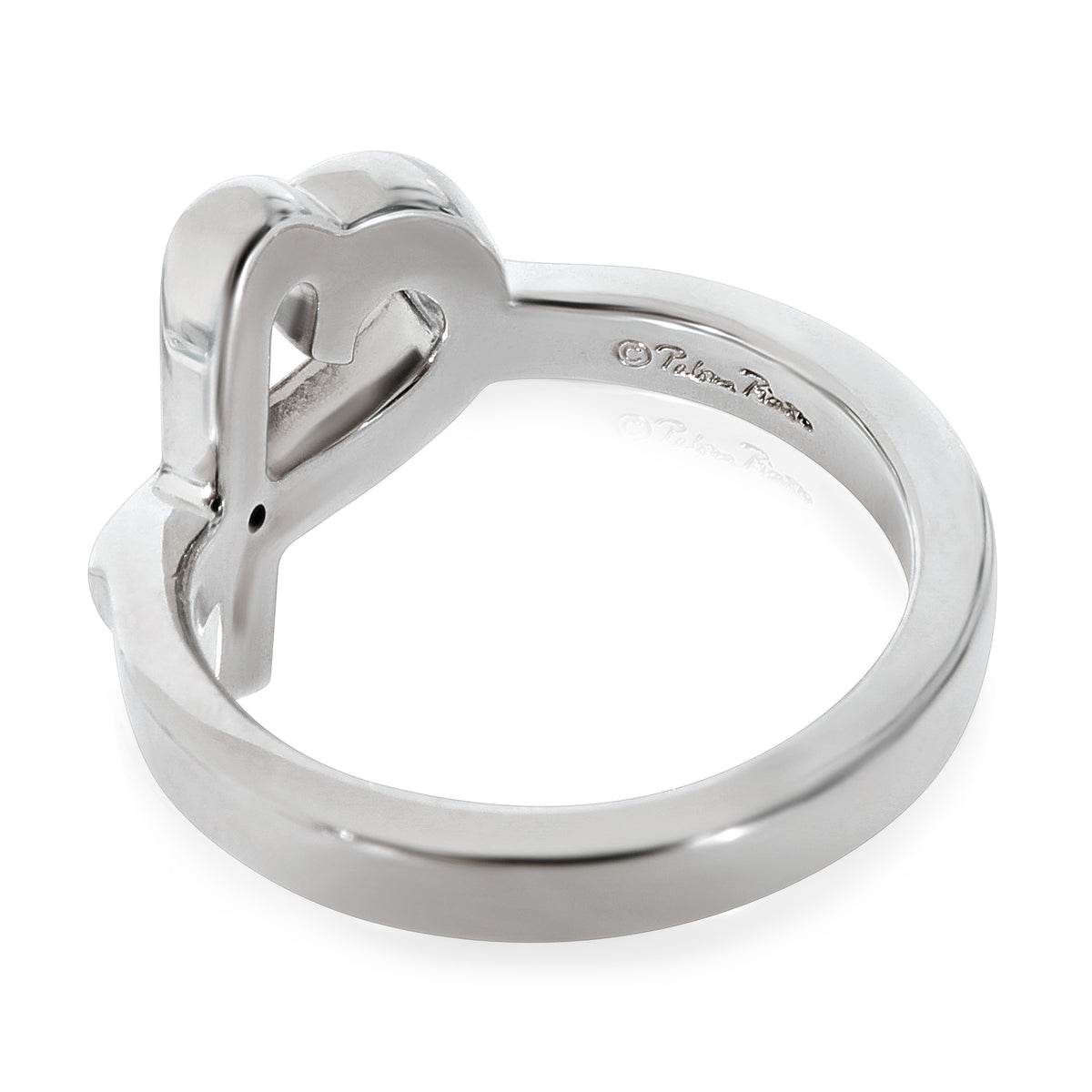Tiffany & Co. Sterling Silver Diamond Paloma Picasso Loving Heart Ring