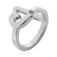 Tiffany & Co. Sterling Silver Diamond Paloma Picasso Loving Heart Ring