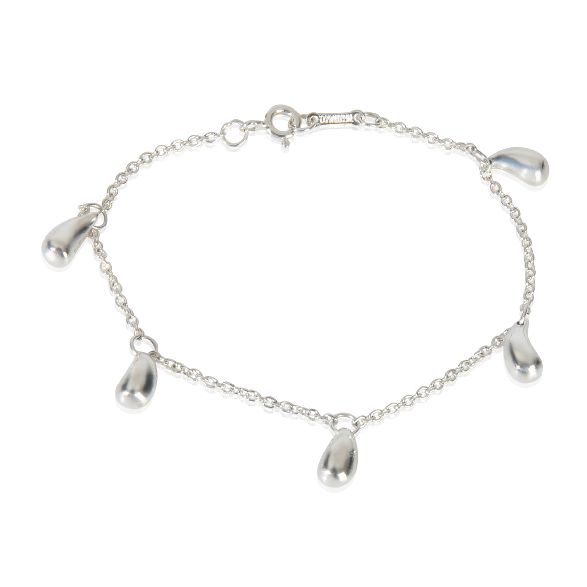 Tiffany & Co. Sterling Silver  Elsa Peretti Teardrop Bracelet