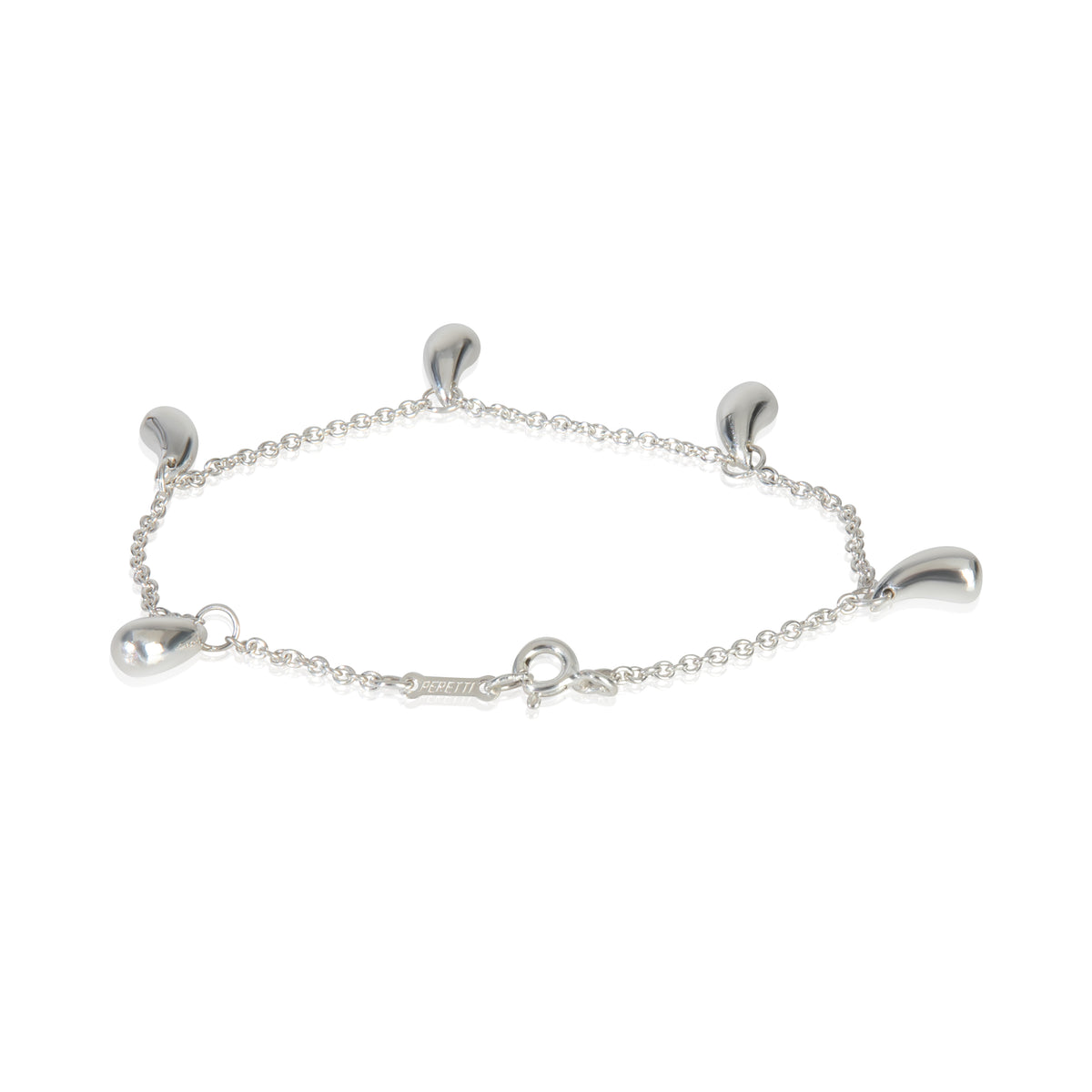 Tiffany & Co. Sterling Silver  Elsa Peretti Teardrop Bracelet