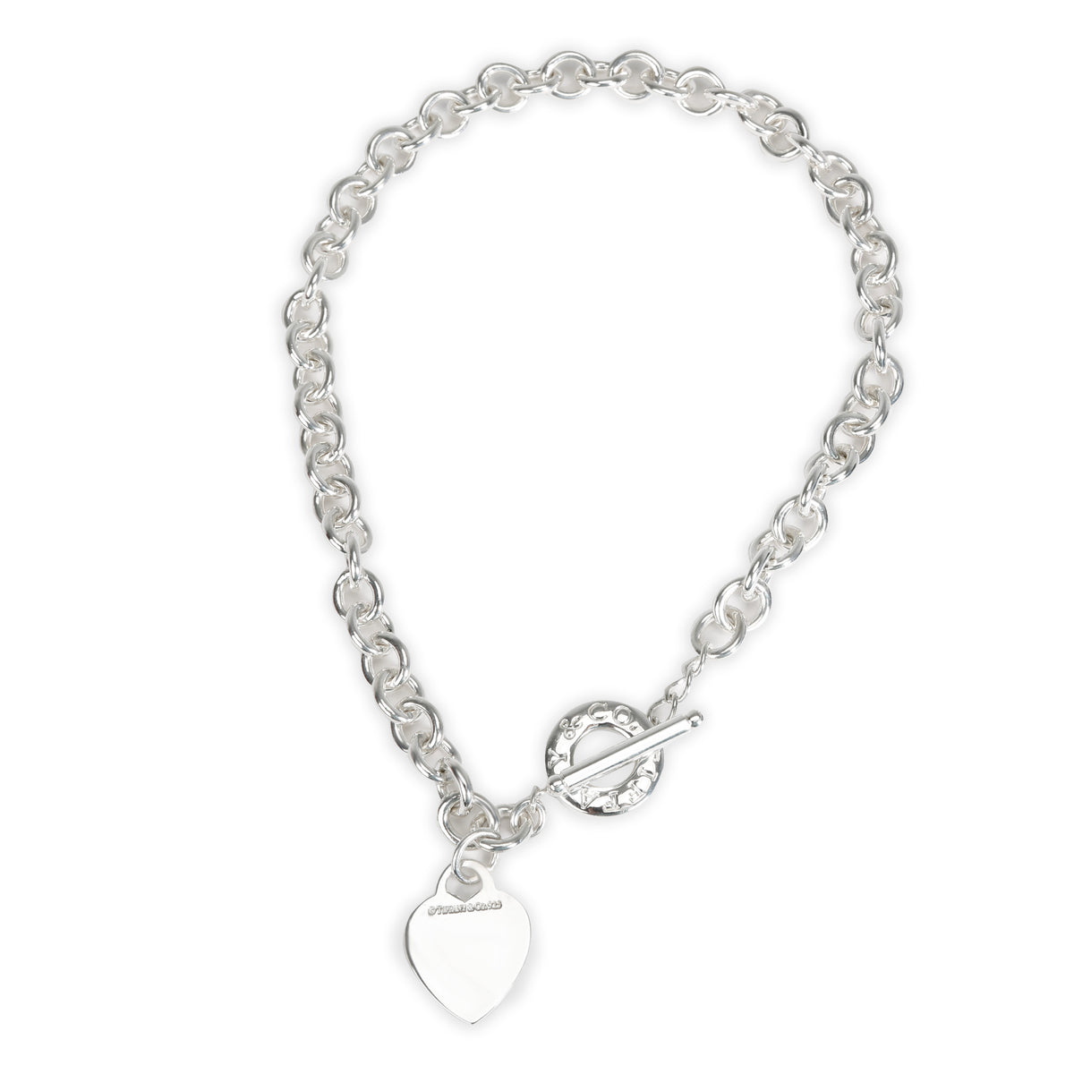 Tiffany & Co. Sterling Silver  Heart Tag Necklace