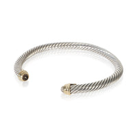 David Yurman Yellow Gold & Sterling Silver Smokey Quartz Cable Classic Bracelet 2