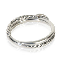 David Yurman Sterling Silver Diamond Petite X Ring 3