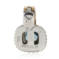 David Yurman Yellow Gold & Sterling Silver Topaz Petite Albion Pendant 3