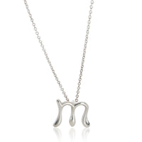 Tiffany & Co. Sterling Silver  Elsa Peretti Alphabet Initial M Pendant fv