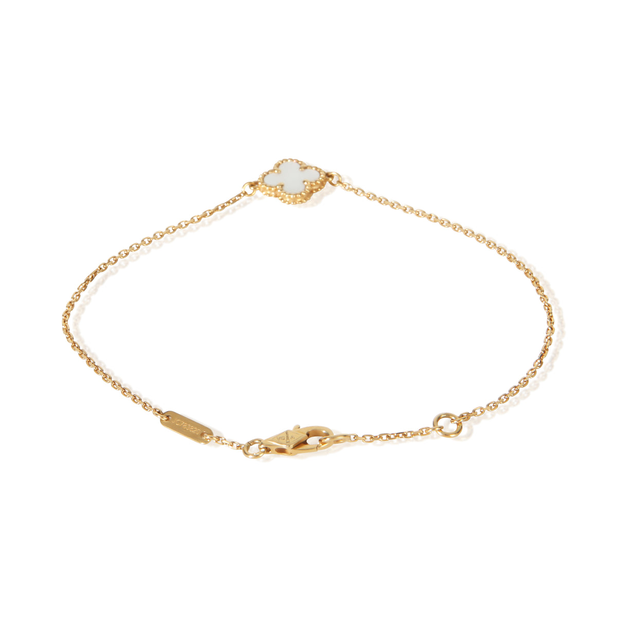 Van Cleef & Arpels Yellow Gold Mother Of Pearl Sweet Alhambra Bracelet 3