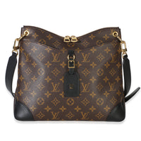 Louis Vuitton Black Monogram Canvas Odeon MM Handbag id