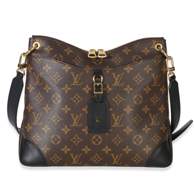 Louis Vuitton Black Monogram Canvas Odeon MM Handbag id