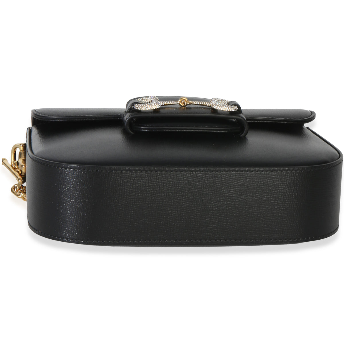 Gucci Black Azalea Calfskin Mini Crystal Horsebit 1955 Shoulder Bag Handbag 5