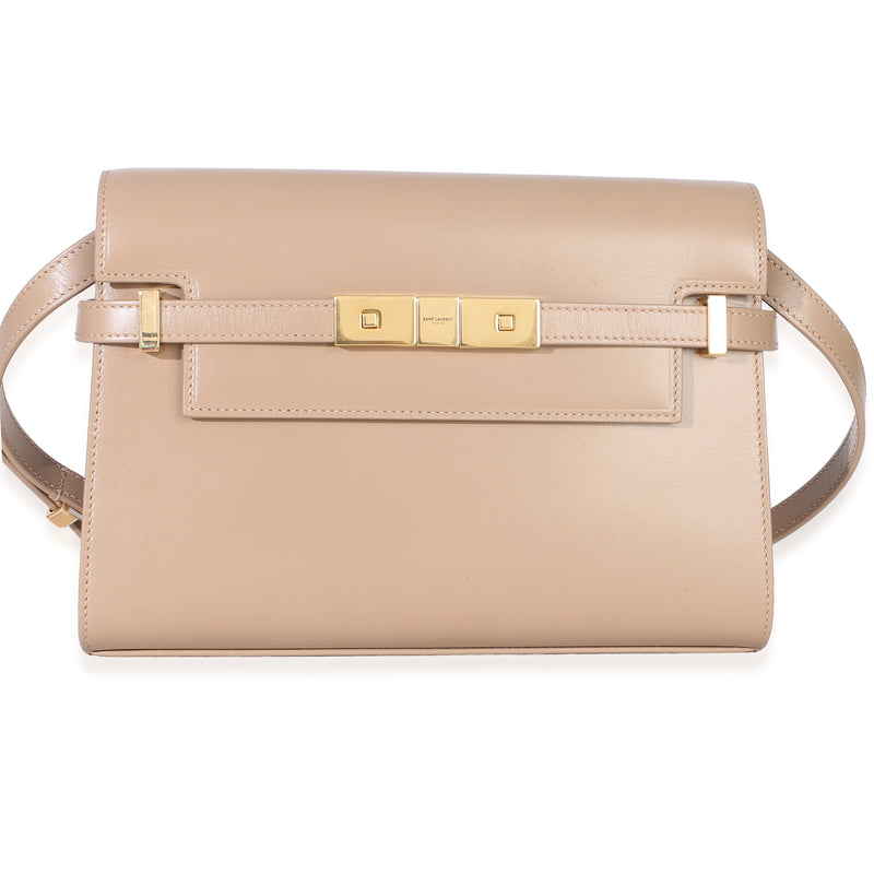 Saint Laurent Beige Calfskin Small Manhattan Shoulder Bag Handbag id