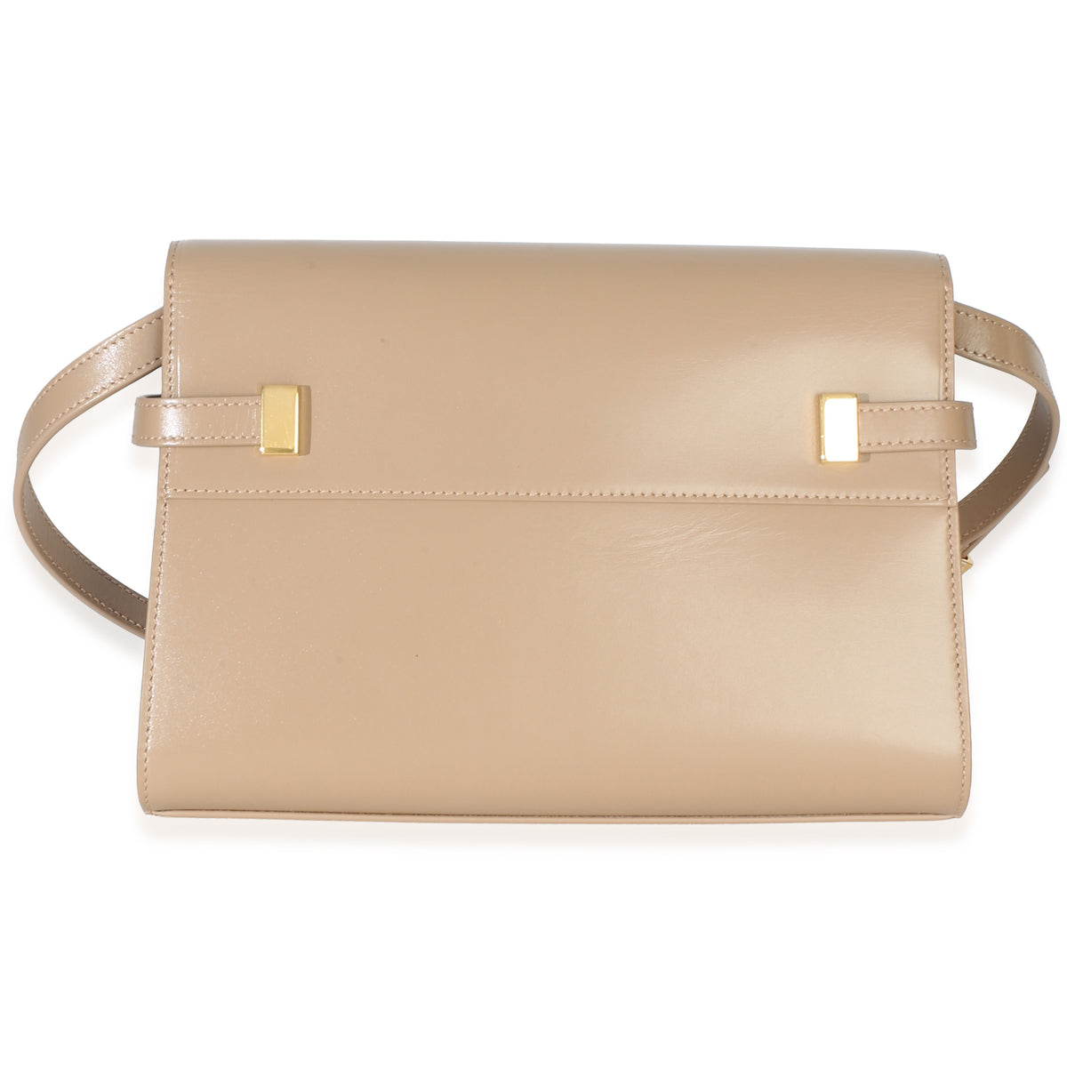 Saint Laurent Beige Calfskin Small Manhattan Shoulder Bag Handbag 4