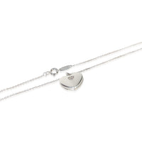 Tiffany & Co. Sterling Silver Diamond Heart Locket Pendant 2