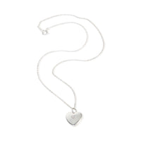 Tiffany & Co. Sterling Silver Diamond Heart Locket Pendant 3