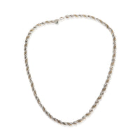 Tiffany & Co. Yellow Gold & Sterling Silver  Twisted Rope Necklace 2