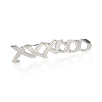Tiffany & Co. Sterling Silver  Vintage Paloma Picasso Hugs & Kisses Brooch fv