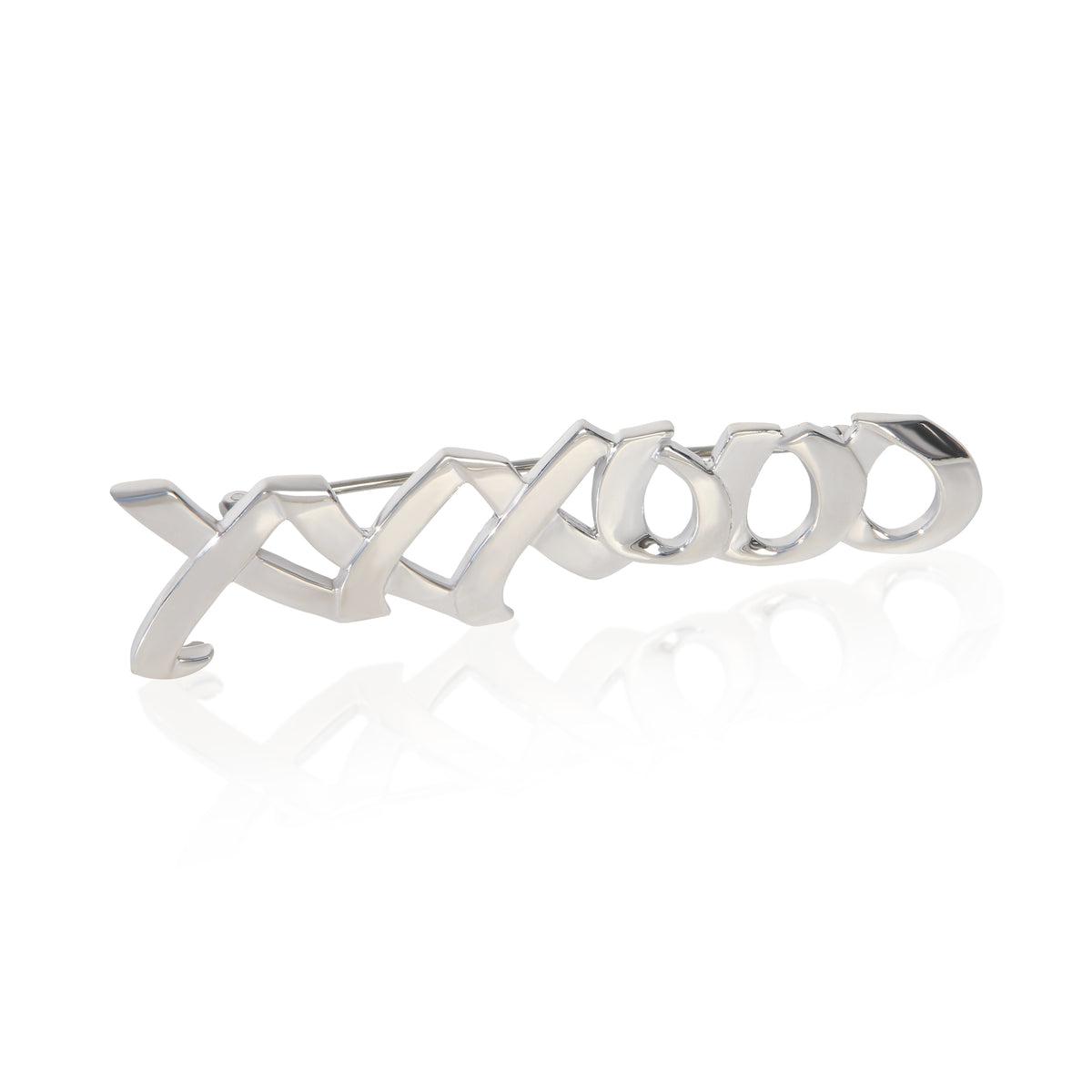 Tiffany & Co. Sterling Silver  Vintage Paloma Picasso Hugs & Kisses Brooch fv