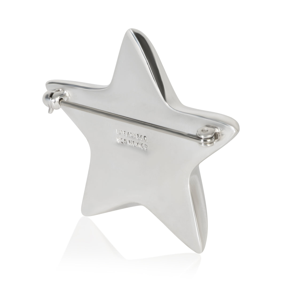 Tiffany & Co. Sterling Silver  Vintage Star Brooch 3