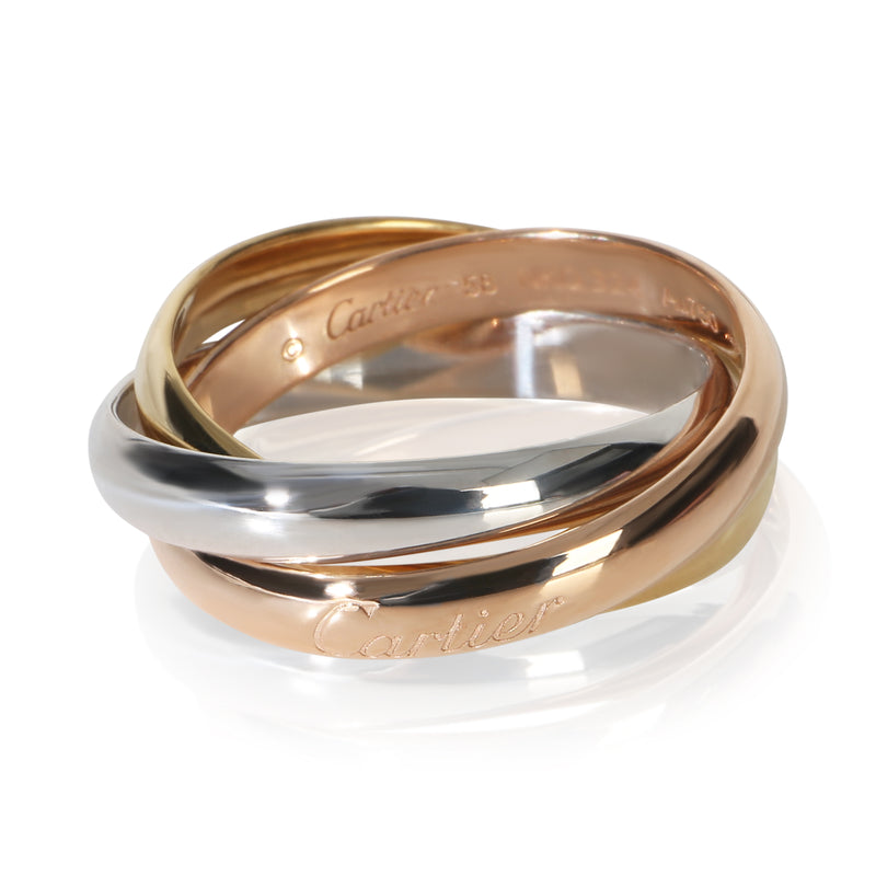 Cartier 3 Tone Gold  Classic Trinity Ring fv