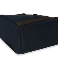 Hermès Bleu Navy Feu Canvas The Grooming Bag Handbag 6