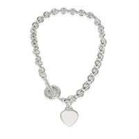 Tiffany & Co. Sterling Silver  Heart Tag Necklace pv