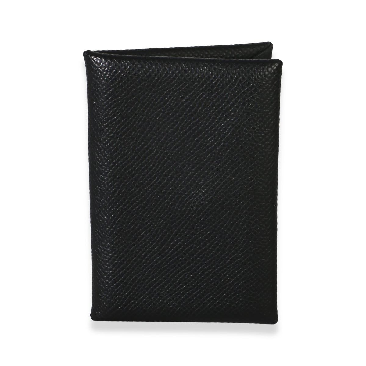 Hermès Black Epsom Calvi Card Holder Wallet id