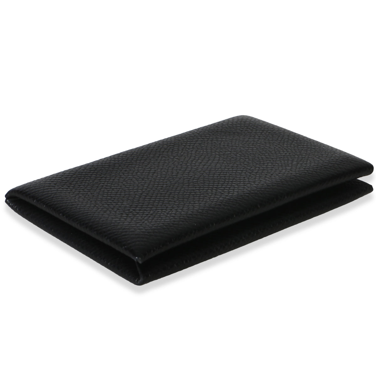 Hermès Black Epsom Calvi Card Holder Wallet 6