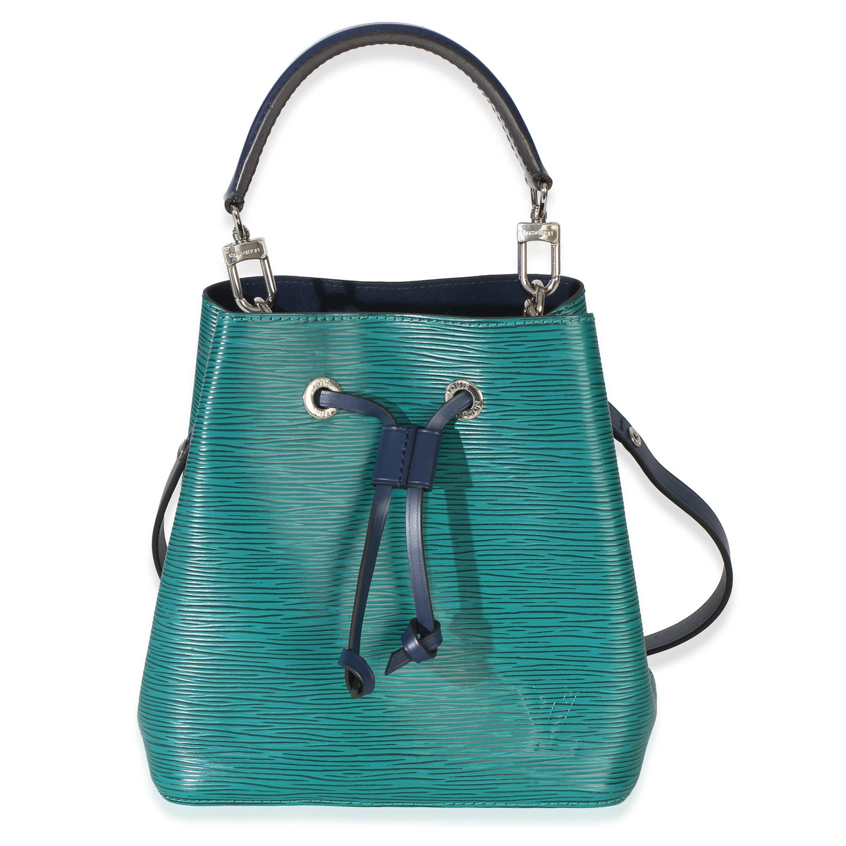 Louis Vuitton Emerald Indigo Epi Neonoe BB Handbag fv