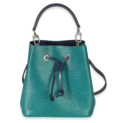 Louis Vuitton Emerald Indigo Epi Neonoe BB Handbag fv