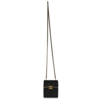 Chanel Black Quilted Lambskin Small Box With Chain Bag Handbag 8