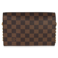Louis Vuitton Creme Damier Ebene Canvas Vavin Chain Wallet Handbag 4