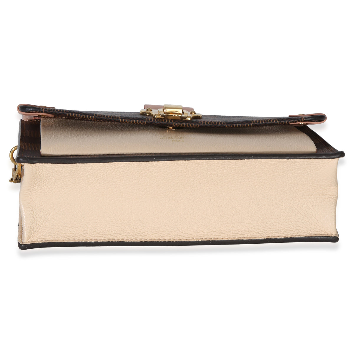 Louis Vuitton Creme Damier Ebene Canvas Vavin Chain Wallet Handbag 5