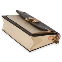 Louis Vuitton Creme Damier Ebene Canvas Vavin Chain Wallet Handbag 6