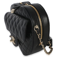Chanel Black Quilted Lambskin CC In Love Heart Bag Handbag 2